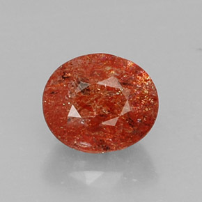 Pietra del sole naturale arancione da 2,74 ct, trasparente, trasparente/traslucido