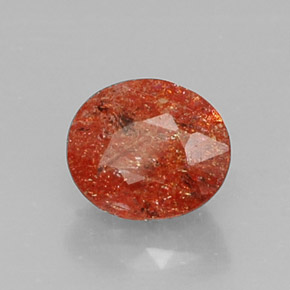 Pietra del sole naturale arancione da 2,74 ct, trasparente, trasparente/traslucido