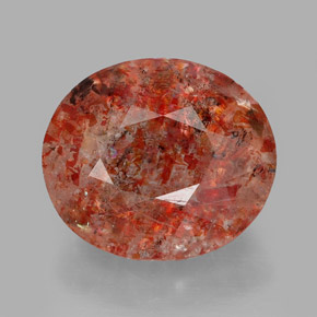 Pietra del sole naturale arancione da 2,98 ct, trasparente, trasparente/traslucido
