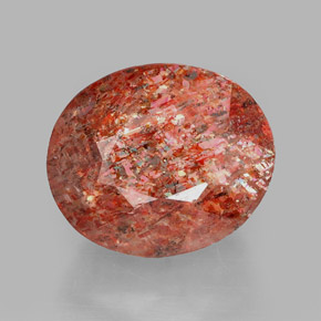 Pietra del sole naturale arancione da 2,75 ct, trasparente, trasparente/traslucido
