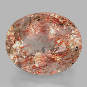 Pietra solare Arancione naturale da 4.50 ct, Trasparente, Trasparente/Traslucido