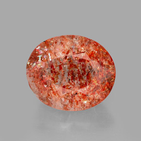 Pietra del sole naturale arancione da 1,70 ct, trasparente, trasparente/traslucido