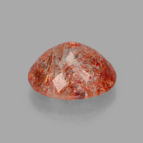 Pietra del sole naturale arancione da 1,70 ct, trasparente, trasparente/traslucido