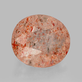 Pietra del sole naturale arancione da 2,80 ct, trasparente, trasparente/traslucido