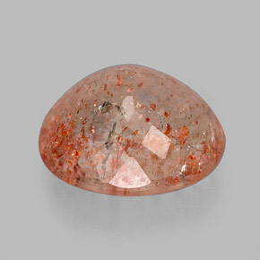 Pietra del sole naturale arancione da 2,80 ct, trasparente, trasparente/traslucido