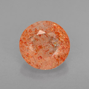 Pietra del sole naturale arancione da 1,96 ct, trasparente, trasparente/traslucido