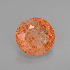 Pietra del sole naturale arancione da 1,96 ct, trasparente, trasparente/traslucido