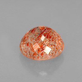 Pietra del sole naturale arancione da 1,41 ct, trasparente, trasparente/traslucido