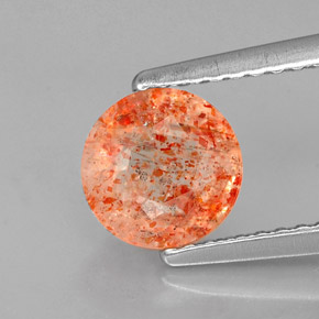 Pietra solare Arancione naturale da 1.06 ct, Trasparente, Trasparente/Traslucido