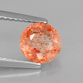 Pietra solare Arancione naturale da 1.06 ct, Trasparente, Trasparente/Traslucido