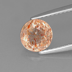 Pietra solare Arancione naturale da 1.11 ct, Trasparente, Trasparente/Traslucido