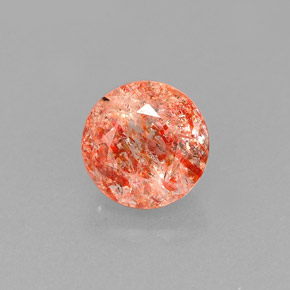 Pietra solare Arancione naturale da 1.00 ct, Trasparente, Trasparente/Traslucido