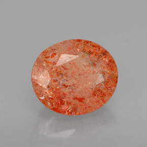 Pietra solare Arancione naturale da 1.69 ct, Trasparente, Trasparente/Traslucido