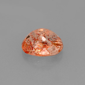 Pietra del sole naturale arancione da 1,58 ct, trasparente, trasparente/traslucido