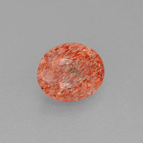 Pietra del sole naturale arancione da 1,46 ct, trasparente, trasparente/traslucido