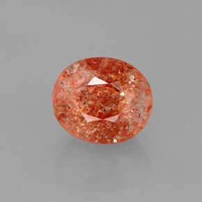 Pietra del sole naturale arancione da 1,94 ct, trasparente, trasparente/traslucido