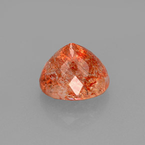 Pietra del sole naturale arancione da 1,94 ct, trasparente, trasparente/traslucido