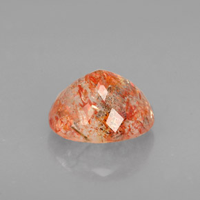 Pietra solare Arancione naturale da 1.52 ct, Trasparente, Trasparente/Traslucido