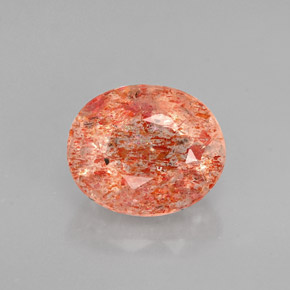 Pietra del sole naturale arancione da 1,65 ct, trasparente, trasparente/traslucido