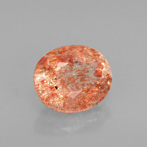 Pietra del sole naturale arancione da 1,65 ct, trasparente, trasparente/traslucido