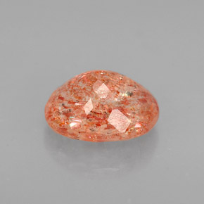 Pietra del sole naturale arancione da 1,65 ct, trasparente, trasparente/traslucido
