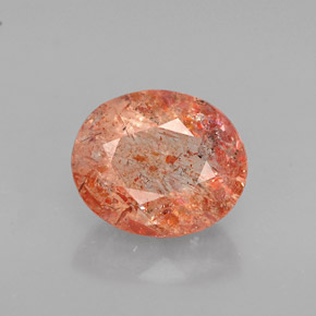 Pietra del sole naturale arancione da 1,62 ct, trasparente, trasparente/traslucido