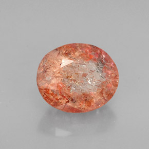 Pietra del sole naturale arancione da 1,62 ct, trasparente, trasparente/traslucido