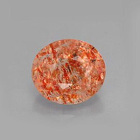 Pietra solare Arancione naturale da 1.56 ct, Trasparente, Trasparente/Traslucido