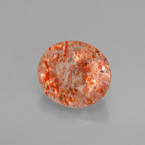 Pietra solare Arancione naturale da 1.56 ct, Trasparente, Trasparente/Traslucido