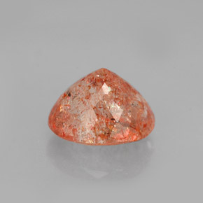 Pietra del sole naturale arancione da 1,46 ct, trasparente, trasparente/traslucido