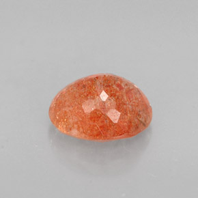 Pietra del sole naturale arancione da 1,14 ct, trasparente, trasparente/traslucido