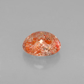 Pietra del sole naturale arancione da 1,02 ct, trasparente, trasparente/traslucido