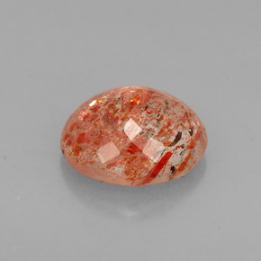 Pietra solare Arancione naturale da 1.26 ct, Trasparente, Trasparente/Traslucido