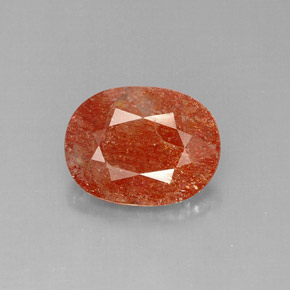 Pietra del sole naturale arancione da 5,96 ct, trasparente, trasparente/traslucido