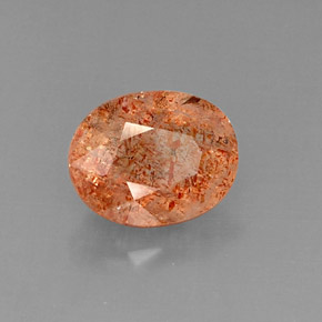 Pietra solare Arancione naturale da 3.85 ct, Trasparente, Trasparente/Traslucido