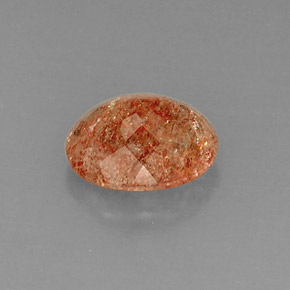 Pietra solare Arancione naturale da 3.85 ct, Trasparente, Trasparente/Traslucido