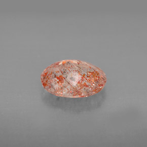Pietra del sole naturale arancione da 1,77 ct, trasparente, trasparente/traslucido