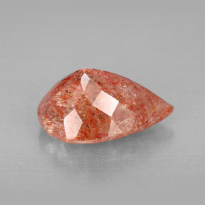 Pietra del sole naturale arancione da 3,50 ct, trasparente, trasparente/traslucido
