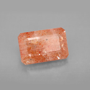 Pietra del sole naturale arancione da 4,29 ct, trasparente, trasparente/traslucido