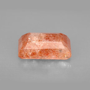 Pietra del sole naturale arancione da 4,29 ct, trasparente, trasparente/traslucido