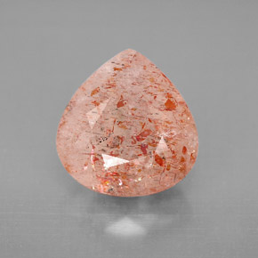 Pietra del sole naturale arancione da 4,42 ct, trasparente, trasparente/traslucido