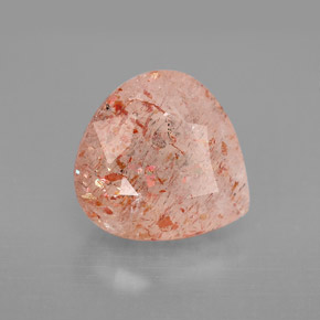 Pietra del sole naturale arancione da 4,42 ct, trasparente, trasparente/traslucido