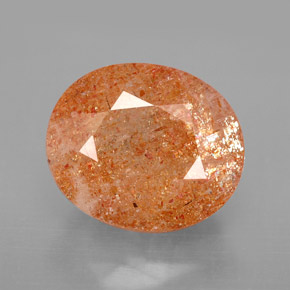 Pietra del sole naturale arancione da 6,77 ct, trasparente, trasparente/traslucido
