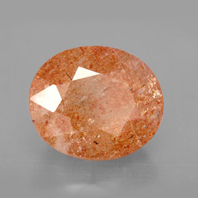 Pietra del sole naturale arancione da 6,77 ct, trasparente, trasparente/traslucido