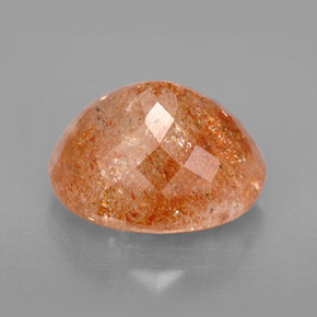 Pietra del sole naturale arancione da 6,77 ct, trasparente, trasparente/traslucido