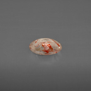 Pietra del sole naturale arancione da 0,69 ct, trasparente, trasparente/traslucido