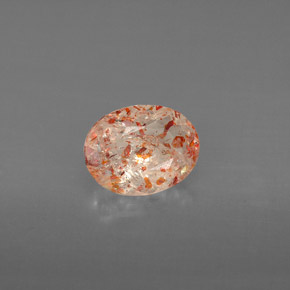 Pietra del sole naturale arancione da 1,05 ct, trasparente, trasparente/traslucido