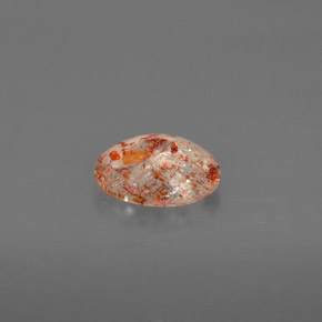Pietra del sole naturale arancione da 1,05 ct, trasparente, trasparente/traslucido
