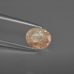 Pietra solare Arancione naturale da 0.79 ct, Trasparente, Trasparente/Traslucido