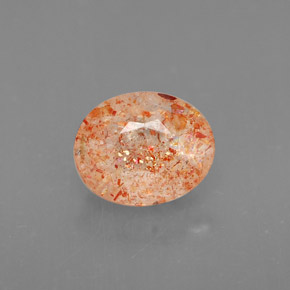 Pietra solare Arancione naturale da 1.24 ct, Trasparente, Trasparente/Traslucido